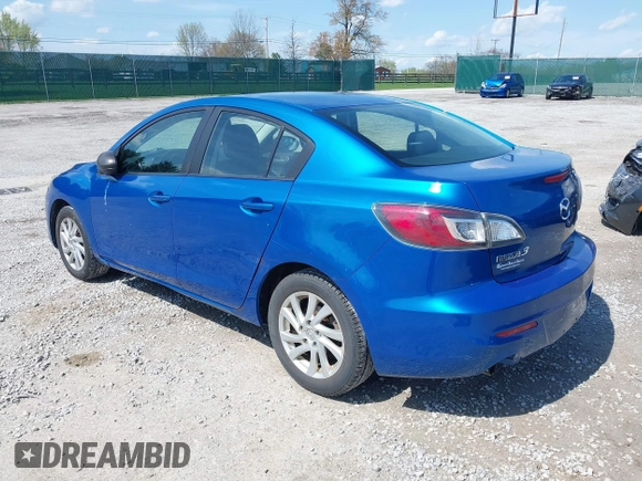 2012 Mazda Mazda3 i Touring with VIN JM1BL1V75C1535707, listed as a IAAI auction lot 41988579 with 168,560 mi miles. Bid and sale history available at carsss.com. Image 3.