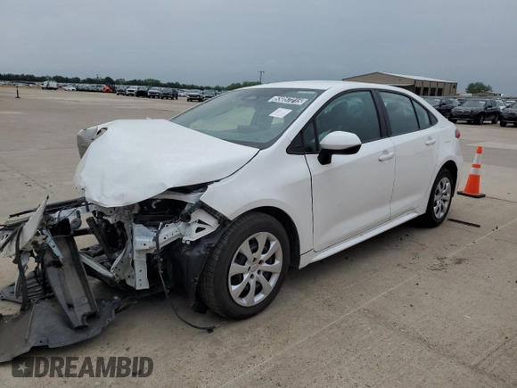 2024 Toyota Corolla LE with VIN 5YFB4MDE0RP147416, listed as a Copart auction lot 55057215 with Not Provided miles and Non Repairable. Bid and sale history available at carsss.com. Image 1.