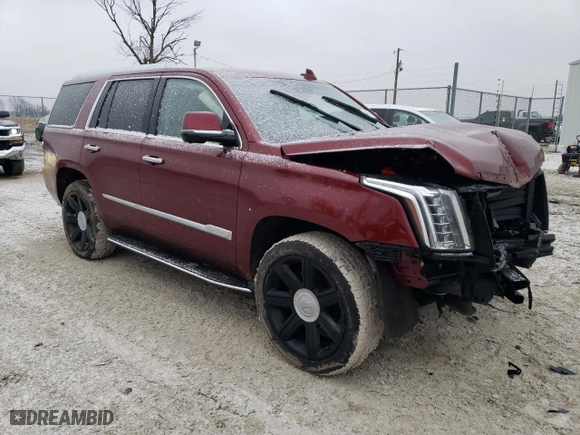 2017 Cadillac Escalade Premium Luxury with VIN 1GYS3CKJ1HR255975, listed as a Copart auction lot 44949315 with 42,123 mi miles and Salvage Title. Bid and sale history available at carsss.com. Image 4.