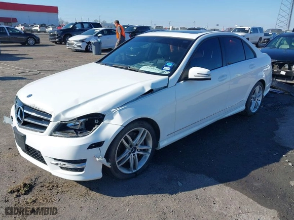 2014 Mercedes-Benz C-Class C 300 Sport with VIN WDDGF8AB5ER324999, listed as a IAAI auction lot 41498311 with 133,914 mi miles. Bid and sale history available at carsss.com. Image 2.