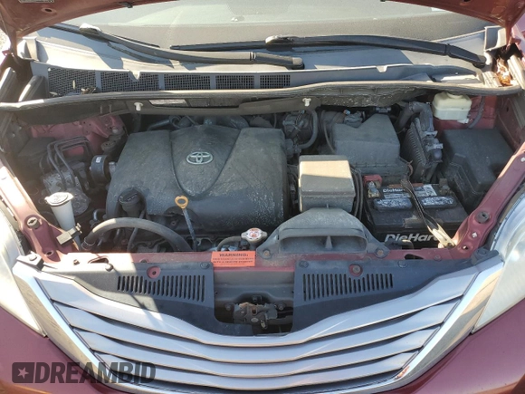 2017 Toyota Sienna XLE Auto Access Seat with VIN 5TDYZ3DC4HS805975, listed as a Copart auction lot 52380405 with 138,276 mi miles and Salvage Title. Bid and sale history available at DreamBid. Image 12.