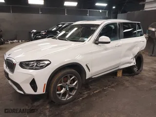 2022 BMW X3 xDrive30i with VIN 5UX53DP03N9K52224, listed as a IAAI auction lot 41540308 with 44,108 mi miles. Bid and sale history available at carsss.com. Image 2.