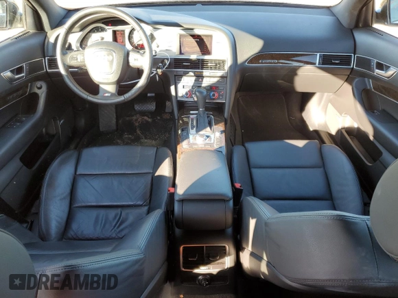 2008 Audi A6 with VIN WAUEV94F08N067459, listed as a Copart auction lot 87861655 with 34,500 mi miles and Salvage title. Bid and sale history available at DreamBid. Image 8.