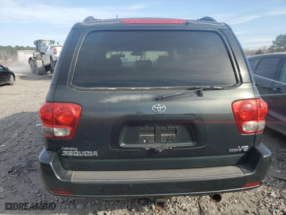 2006 Toyota Sequoia SR5 with VIN 5TDZT34A16S270461, listed as a Copart auction lot 47461905 with 165,387 mi miles and Salvage Title. Bid and sale history available at carsss.com. Image 6.