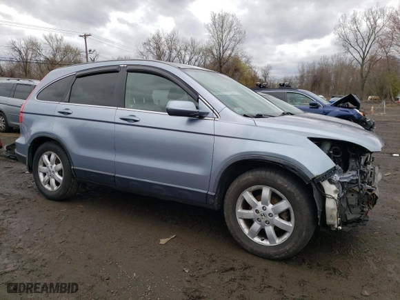 2009 Honda CR-V EX-L with VIN JHLRE48799C013166, listed as a Copart auction lot 52536345 with 202,259 mi miles and Salvage Title. Bid and sale history available at carsss.com. Image 4.