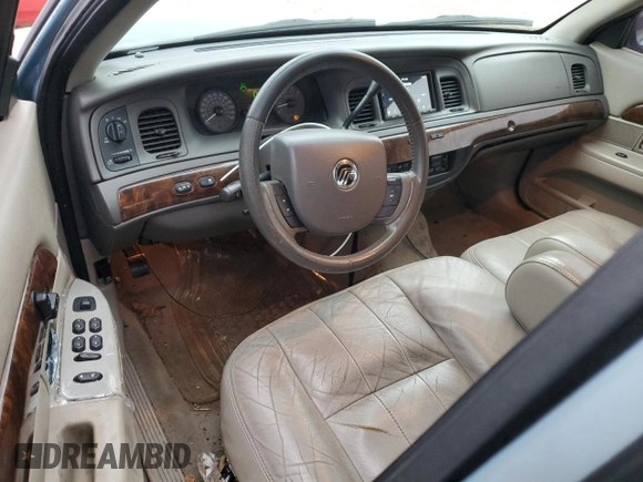 2008 Mercury Grand Marquis LS with VIN 2MEFM75V28X627449, listed as a Copart auction lot 89324365 with 154,709 mi miles and Salvage Title. Bid and sale history available at DreamBid. Image 8.