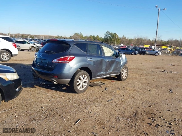 2013 Nissan Murano SL with VIN JN8AZ1MW8DW315697, listed as a IAAI auction lot 41421798 with 202,423 mi miles. Bid and sale history available at carsss.com. Image 4.