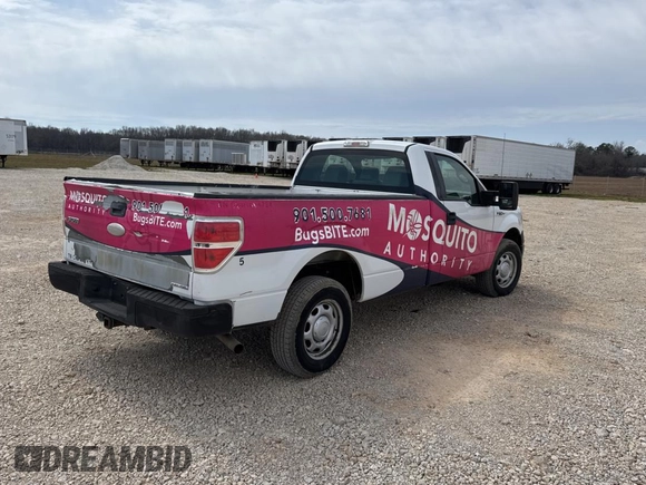 2011 Ford F-150 XL with VIN 1FTMF1CM4BKD89866, listed as a Copart auction lot 49290935 with 198,110 mi miles and Clean Title. Bid and sale history available at DreamBid. Image 4.