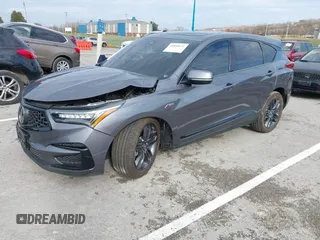 2020 Acura RDX w/A-Spec Pkg with VIN 5J8TC2H67LL035020, listed as a IAAI auction lot 40888631 with 37,953 mi miles. Bid and sale history available at carsss.com. Image 20.