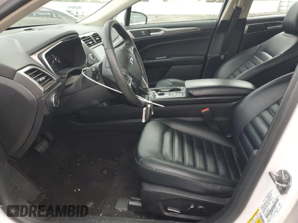 2020 Ford Fusion Hybrid SEL with VIN 3FA6P0MU8LR189560, listed as a Copart auction lot 76598364 with 57,443 mi miles and Salvage Title. Bid and sale history available at carsss.com. Image 7.