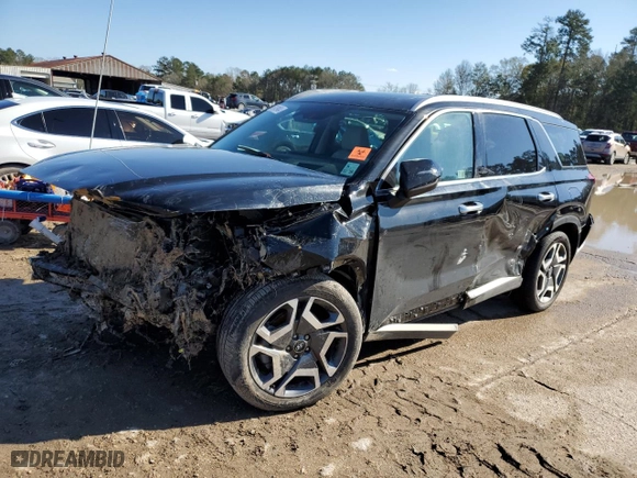 2024 Hyundai Palisade Limited with VIN KM8R5DGE0RU720076, listed as a Copart auction lot 87419404 with 12,158 mi miles and Salvage Title. Bid and sale history available at carsss.com. Image 1.