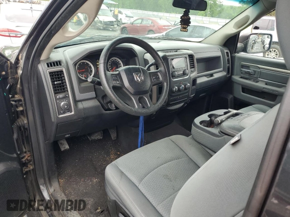2014 Ram 1500 Express with VIN 3C6JR6AT1EG182095, listed as a Copart auction lot 53888745 with 105,798 mi miles and Salvage title. Bid and sale history available at DreamBid. Image 8.