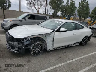 2022 BMW 4 Series 430i xDrive with VIN WBA73AP0XNCJ18822, listed as a Copart auction lot 51019155 with 41,964 mi miles and Salvage title. Bid and sale history available at DreamBid. Image 1.