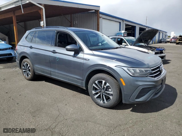 2024 Volkswagen Tiguan S with VIN 3VVFB7AX6RM010391, listed as a Copart auction lot 48162325 with 9,715 mi miles and Salvage Title. Bid and sale history available at carsss.com. Image 4.