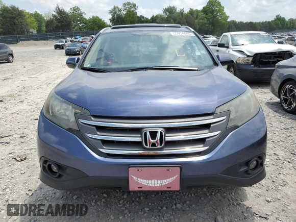2013 Honda CR-V EX-L with VIN 2HKRM3H78DH510006, listed as a Copart auction lot 55934845 with 267,218 mi miles and Clean Title. Bid and sale history available at DreamBid. Image 5.