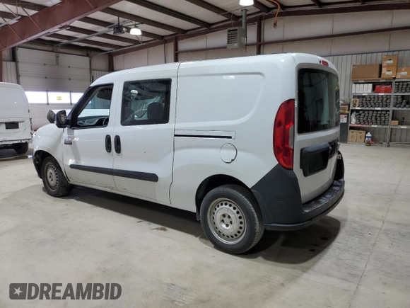 2019 Ram ProMaster City Cargo Tradesman with VIN ZFBHRFAB7K6N51170, listed as a Copart auction lot 49632345 with 137,373 mi miles and Salvage Title. Bid and sale history available at DreamBid. Image 2.