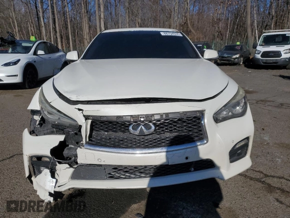 2017 Infiniti Q50 3.0t Sport with VIN JN1EV7AR6HM834858, listed as a Copart auction lot 88754935 with 144,118 mi miles and Salvage Title. Bid and sale history available at carsss.com. Image 5.