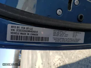 2021 Dodge Challenger SXT with VIN 2C3CDZAG3MH534312, listed as a Copart auction lot 48397035 with 90,834 mi miles and Salvage Title. Bid and sale history available at carsss.com. Image 12.