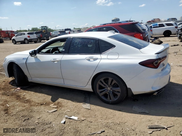 2021 Acura TLX w/A-Spec Package with VIN 19UUB5F51MA016091, listed as a Copart auction lot 63460954 with 50,108 mi miles and Salvage Title. Bid and sale history available at carsss.com. Image 2.