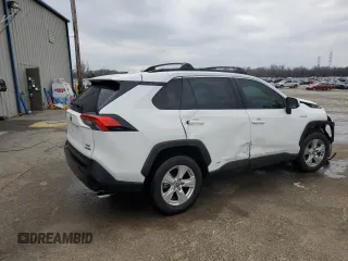 2021 Toyota RAV4 Hybrid XLE with VIN 2T3RWRFV7MW114611, listed as a Copart auction lot 48426295 with 76,436 mi miles and Salvage Title. Bid and sale history available at carsss.com. Image 3.