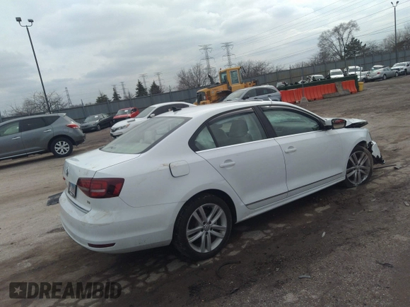 2017 Volkswagen Jetta SEL with VIN 3VWL17AJ5HM399651, listed as a IAAI auction lot 39023628 with Not provided miles and . Bid and sale history available at DreamBid. Image 4.