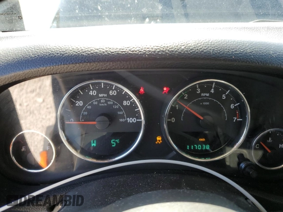 2014 Jeep Wrangler Sport with VIN 1C4AJWAG5EL192554, listed as a Copart auction lot 52501535 with 117,038 mi miles and Salvage Title. Bid and sale history available at carsss.com. Image 9.
