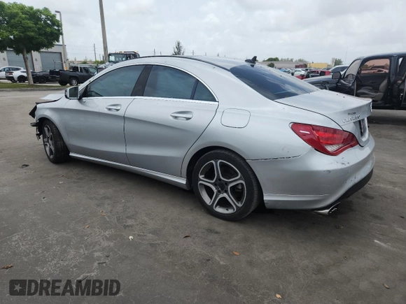 2014 Mercedes-Benz CLA 250 with VIN WDDSJ4EB8EN038969, listed as a Copart auction lot 62115635 with 101,368 mi miles and Salvage title. Bid and sale history available at DreamBid. Image 2.