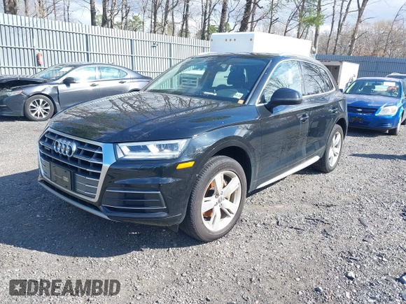 2018 Audi Q5 Premium Plus with VIN WA1BNAFY2J2248778, listed as a IAAI auction lot 42055696 with 100,679 mi miles. Bid and sale history available at carsss.com. Image 17.