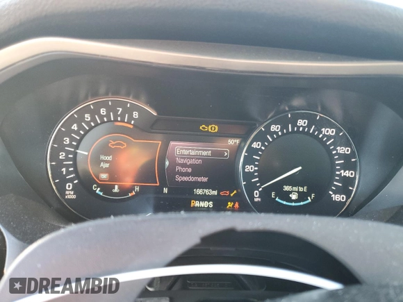2017 Lincoln MKZ Select with VIN 3LN6L5C98HR631742, listed as a Copart auction lot 87485554 with 166,763 mi miles and Salvage title. Bid and sale history available at DreamBid. Image 9.