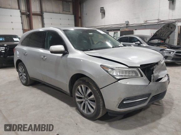 2014 Acura MDX Tech Pkg with VIN 5FRYD4H40EB041886, listed as a IAAI auction lot 41653047 with 85,888 mi miles. Bid and sale history available at carsss.com. Image 1.