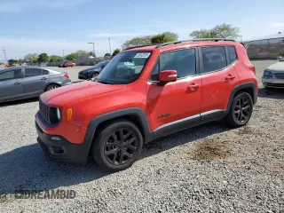 2018 Jeep Renegade Latitude with VIN ZACCJABB4JPJ46537, listed as a Copart auction lot 53843355 with 69,536 mi miles and Salvage title. Bid and sale history available at DreamBid. Image 1.