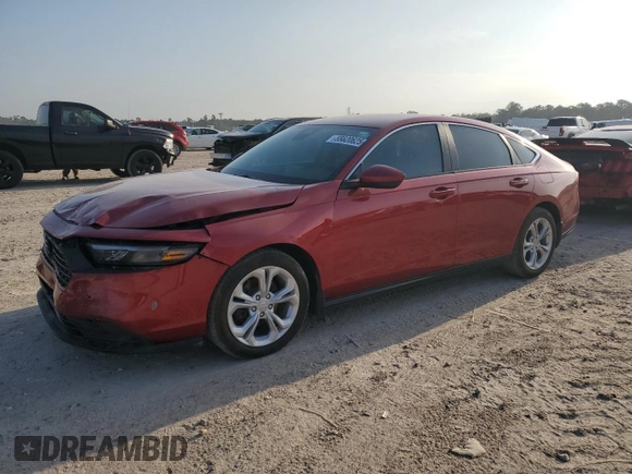2023 Honda Accord LX with VIN 1HGCY1F25PA056817, listed as a Copart auction lot 55620625 with 40,484 mi miles and Salvage Title. Bid and sale history available at DreamBid. Image 1.