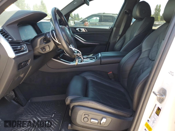 2023 BMW X5 sDrive40i with VIN 5UXCR4C0XP9N92372, listed as a Copart auction lot 63607755 with 53,159 mi miles and Salvage title. Bid and sale history available at DreamBid. Image 7.