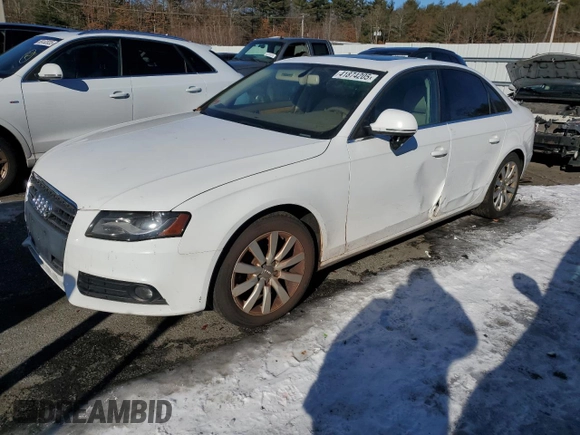 2009 Audi A4 2.0T Prem Plus with VIN WAUSF78K59N034633, listed as a Copart auction lot 41874205 with 157,594 mi miles and Salvage Title. Bid and sale history available at carsss.com. Image 1.