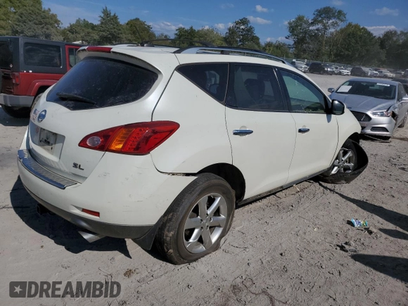 2010 Nissan Murano S with VIN JN8AZ1MU6AW011603, listed as a Copart auction lot 71615624 with 0 mi miles and Clean Title. Bid and sale history available at carsss.com. Image 3.
