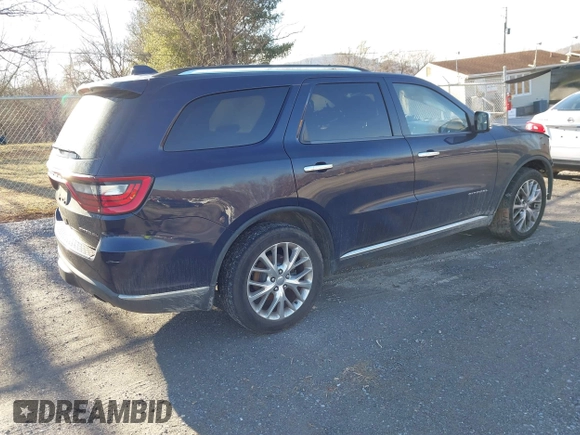 2014 Dodge Durango Citadel with VIN 1C4RDJEG0EC125643, listed as a IAAI auction lot 41461080 with Not Provided miles and . Bid and sale history available at DreamBid. Image 4.
