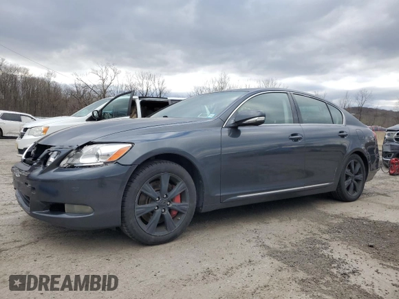 2009 Lexus GS 350 with VIN JTHCE96S390022663, listed as a Copart auction lot 53105095 with 260,044 mi miles and Salvage Title. Bid and sale history available at carsss.com. Image 1.