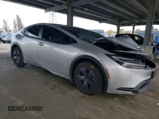 2024 Toyota Prius LE with VIN JTDACAAU7R3045936, listed as a Copart auction lot 51370995 with 22,076 mi miles and Salvage Title. Bid and sale history available at carsss.com. Image 4.