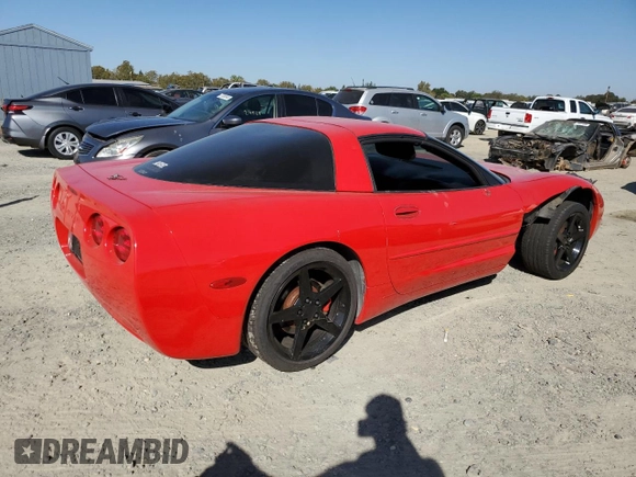 2001 Chevrolet Corvette with VIN 1G1YY22G815100474, listed as a Copart auction lot 73647154 with 0 mi miles and Salvage Title. Bid and sale history available at carsss.com. Image 3.