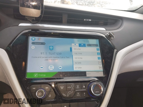 2018 Chevrolet Bolt EV LT with VIN 1G1FW6S01J4109692, listed as a IAAI auction lot 41527696 with 88,067 mi miles and . Bid and sale history available at DreamBid. Image 17.
