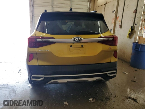 2021 Kia Seltos S with VIN KNDEU2AA1M7204560, listed as a Copart auction lot 49103675 with 77,116 mi miles and Salvage title. Bid and sale history available at DreamBid. Image 6.