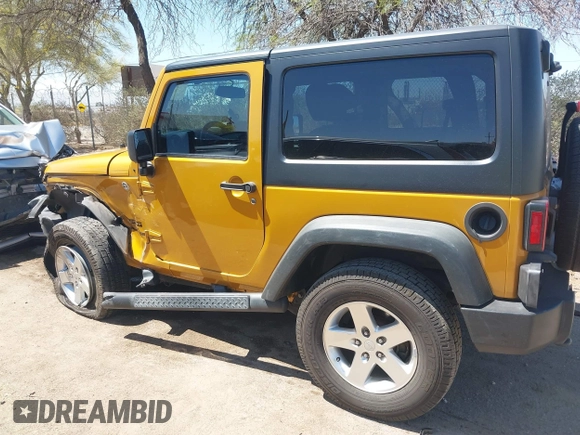2014 Jeep Wrangler Sport with VIN 1C4AJWAG5EL223883, listed as a IAAI auction lot 42002814 with 134,361 mi miles and . Bid and sale history available at carsss.com. Image 14.