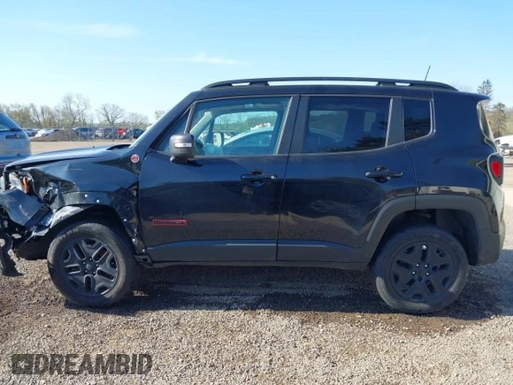 2018 Jeep Renegade Trailhawk with VIN ZACCJBCB7JPH63647, listed as a IAAI auction lot 42103197 with 106,383 mi miles and . Bid and sale history available at DreamBid. Image 13.