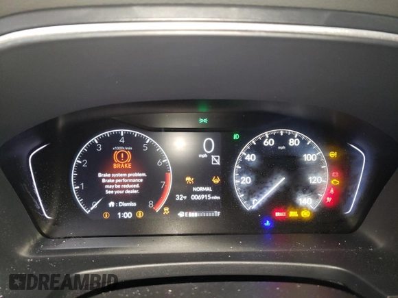 2025 Honda Pilot EX-L z VIN 5FNYG1H40SB041549, wystawiony jako Copart lot #89219285 z przebiegiem 6 915 mil mil oraz Nie do naprawy • Non repairable. Historia ofert i sprzedaży dostępna na DreamBid. Obrazek 9.