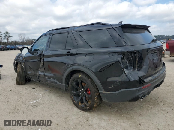 2021 Ford Explorer ST with VIN 1FM5K8GC7MGA00990, listed as a Copart auction lot 43066955 with 51,875 mi miles and Salvage Title. Bid and sale history available at carsss.com. Image 2.