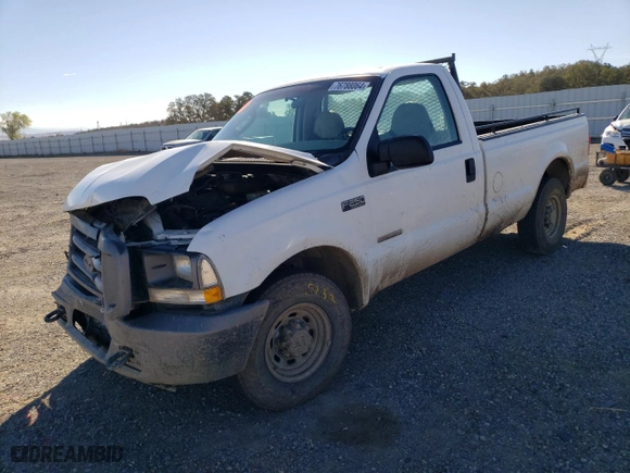 2004 Ford Super Duty F-250 XL with VIN 1FTNF20P94EC21733, listed as a Copart auction lot 76788064 with 165,461 mi miles and Salvage Title. Bid and sale history available at carsss.com. Image 1.