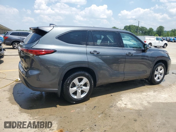 2021 Toyota Highlander L with VIN 5TDBZRBH7MS153516, listed as a Copart auction lot 59328165 with 41,942 mi miles and Clean title. Bid and sale history available at DreamBid. Image 3.