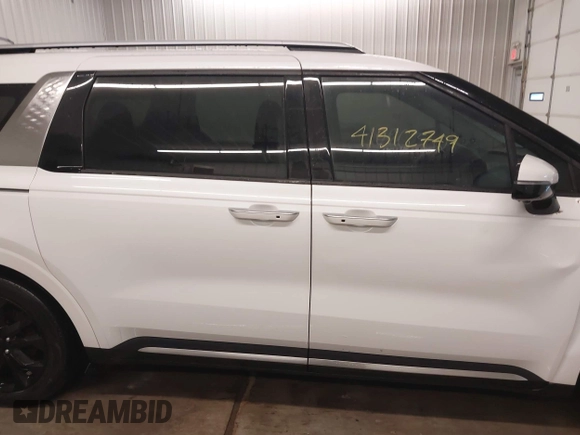 2023 Kia Carnival SX with VIN KNDNE5H38P6207438, listed as a IAAI auction lot 41312749 with 55,403 mi miles. Bid and sale history available at carsss.com. Image 13.