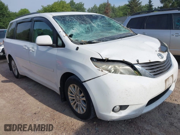 2011 Toyota Sienna XLE AAS with VIN 5TDYK3DC1BS026108, listed as a IAAI auction lot 42681177 with 201,873 mi miles and . Bid and sale history available at DreamBid. Image 1.
