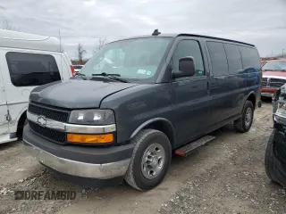 2017 Chevrolet Express Passenger LT z VIN 1GAWGFFF8H1244398, wystawiony jako Copart lot #51238305 z przebiegiem 127 510 mil mil oraz Szkoda całkowita • Salvage title. Historia ofert i sprzedaży dostępna na DreamBid. Obrazek 1.